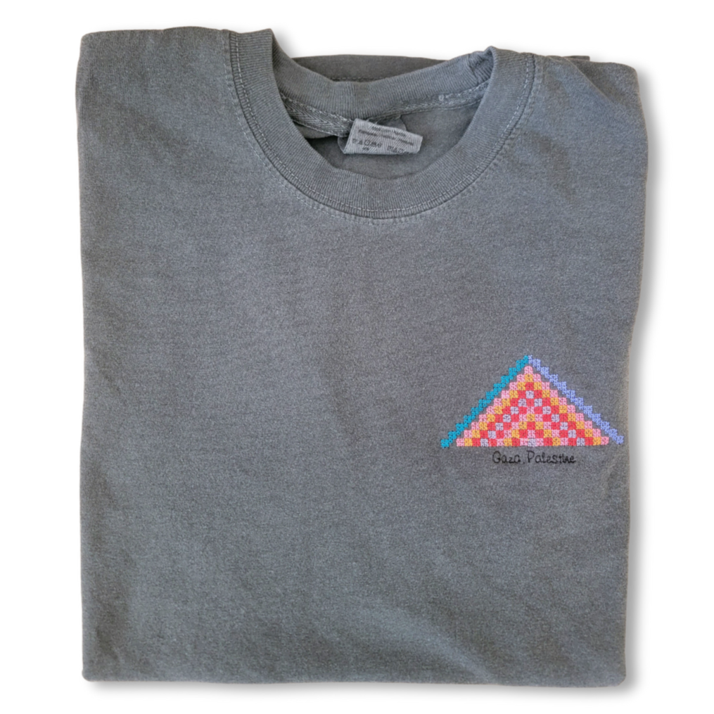 Decorated Mountains Gaza Palestine Tatreez Tee