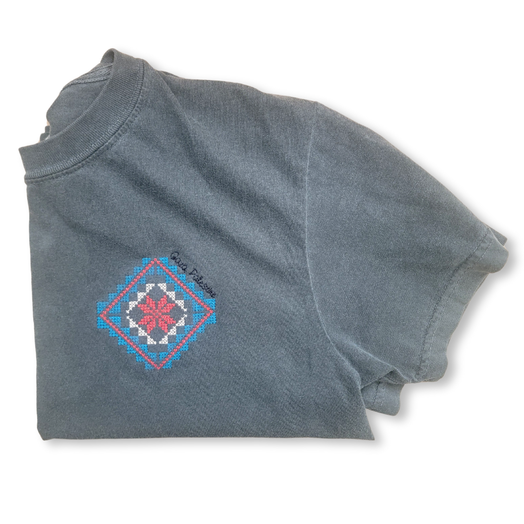 Gaza Collection Tatreez Boxy Tee
