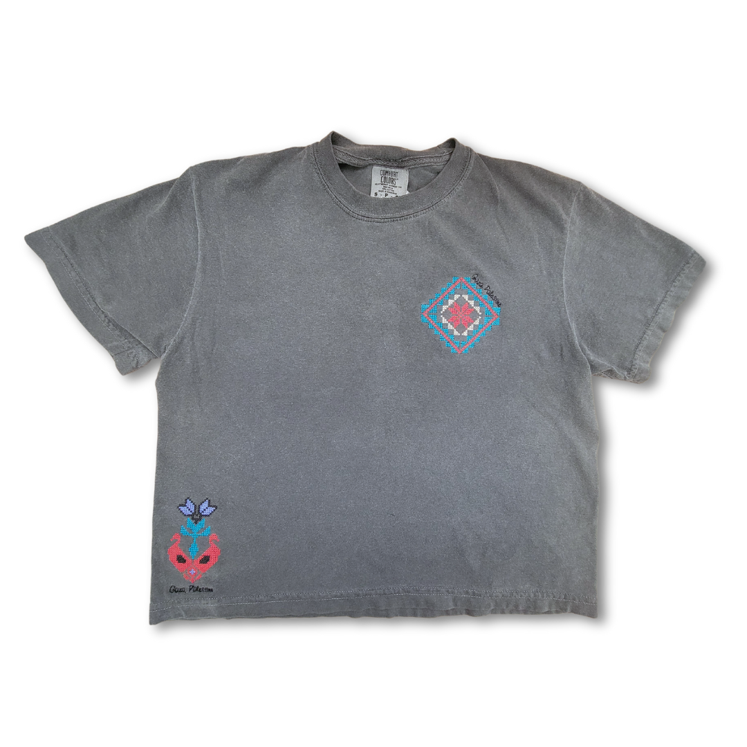 Gaza Collection Tatreez Boxy Tee