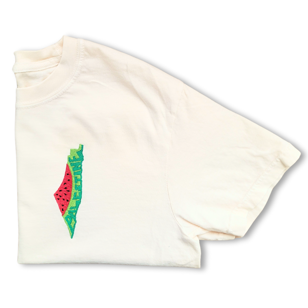 Watermelon Palestine Left Chest Tee