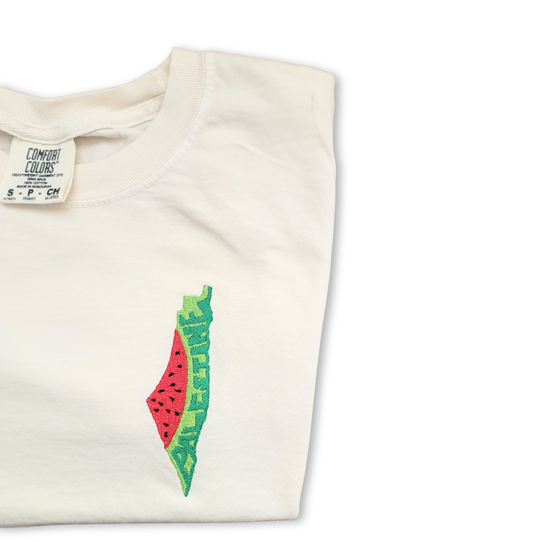 Watermelon Palestine Left Chest Tee