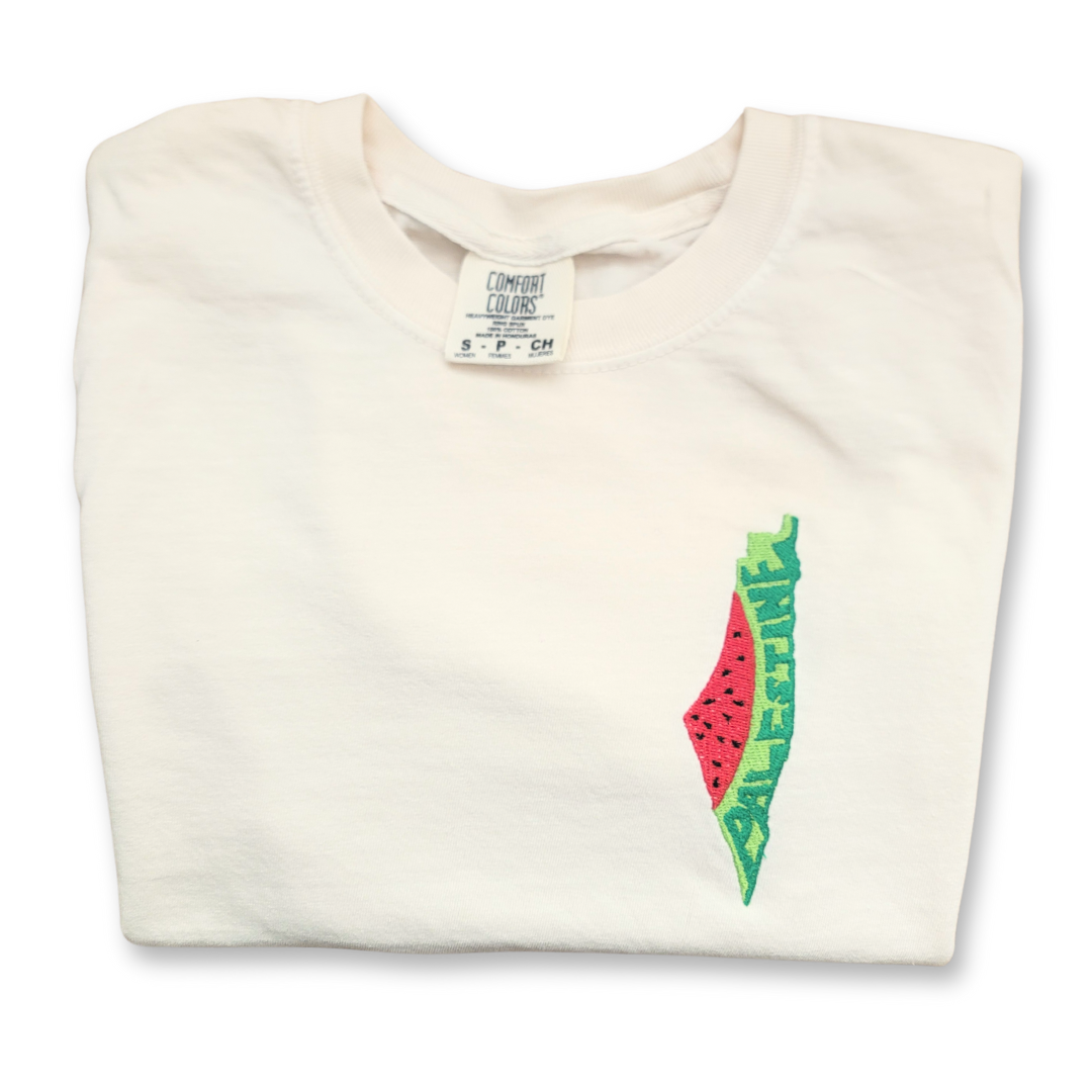 Watermelon Palestine Left Chest Tee