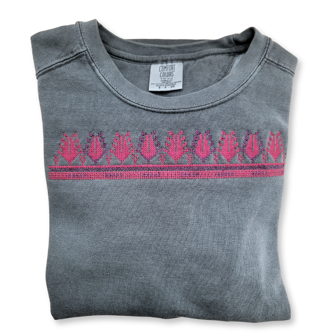 Traditional Tatreez Front Chest Sweatshirt