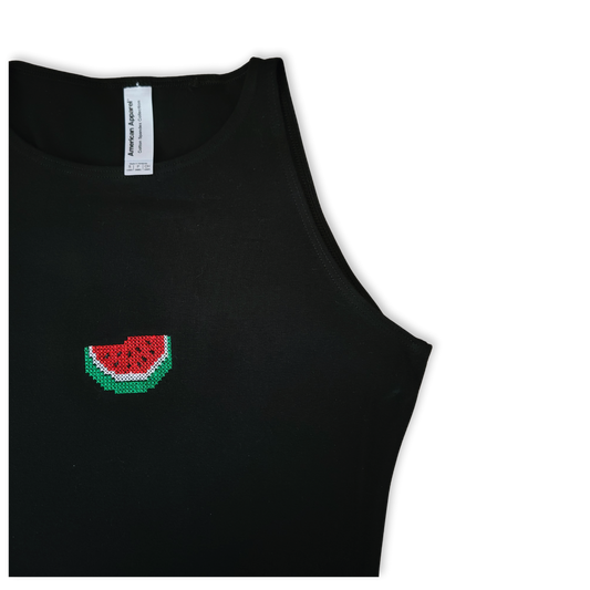 Cross Stitch Watermelon Center Crop Top