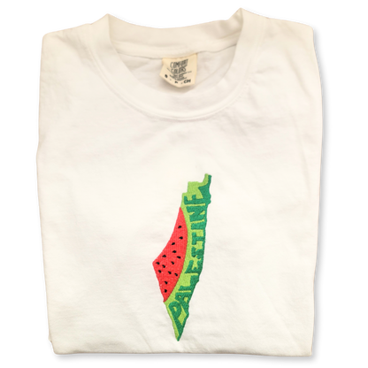 Watermelon Palestine Large Center Tee