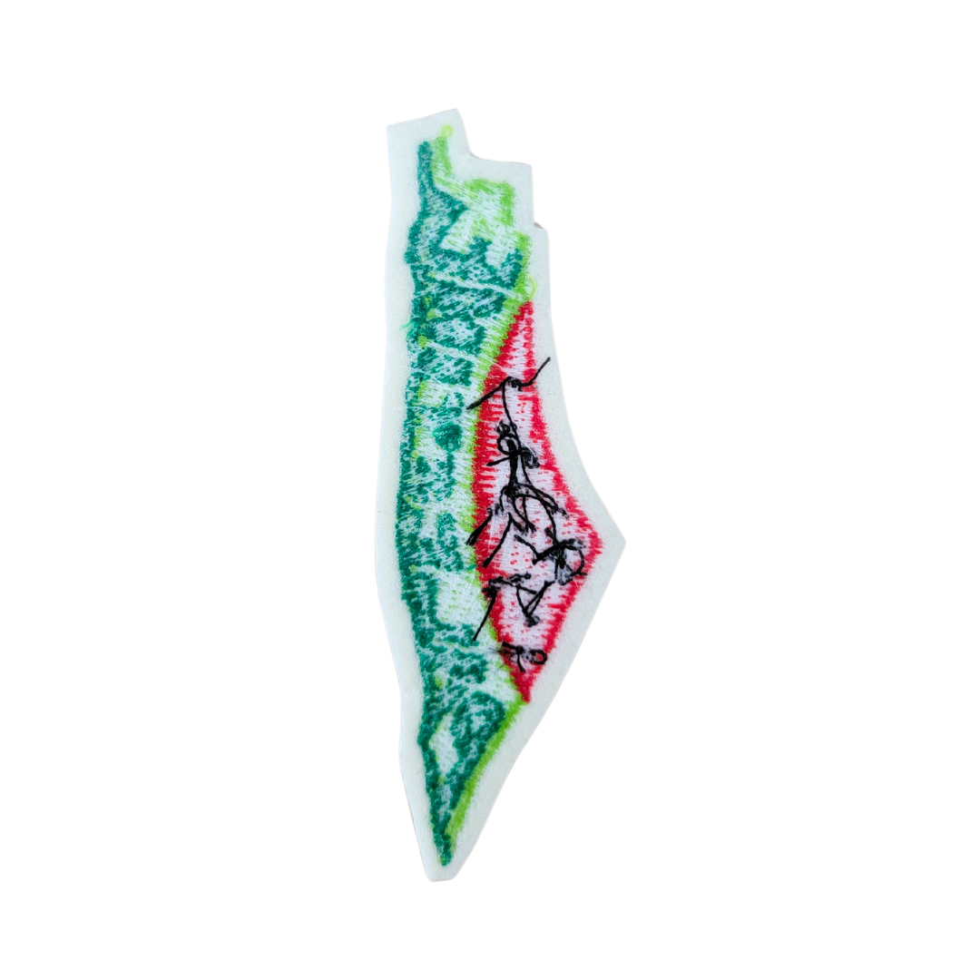 Watermelon Palestine Map Patch